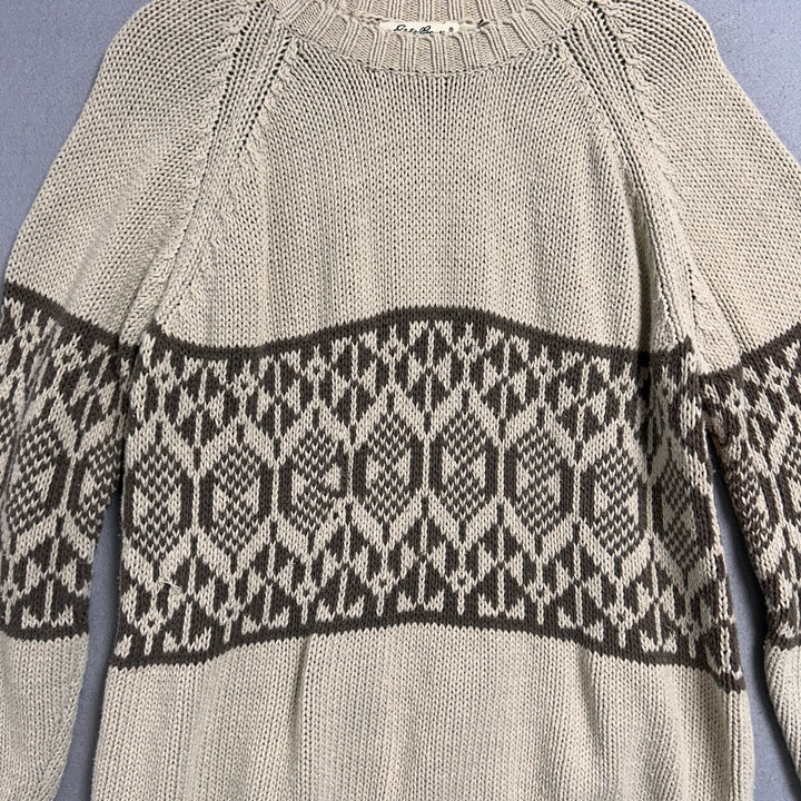 Vintage Eddie Bauer Women's Cotton Linen Blend Sweater Size XL