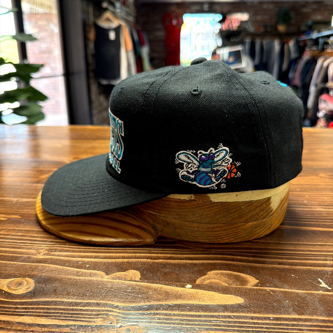 Vintage Charlotte Hornets Champion Snapback Hat