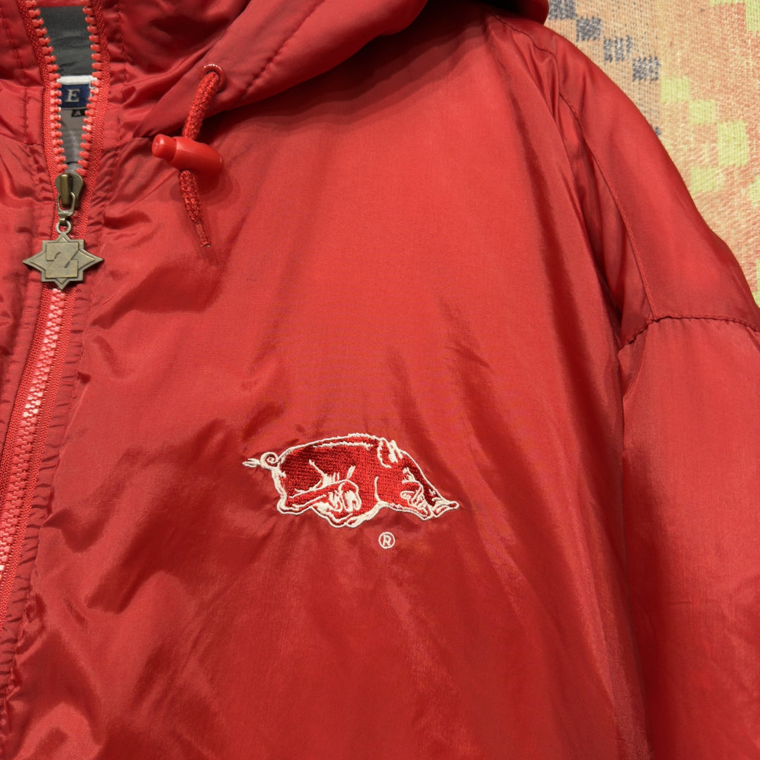 Arkansas Razorbacks Vintage Puffer Jacket XL 90s