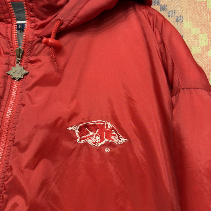 Arkansas Razorbacks Vintage Puffer Jacket XL 90s