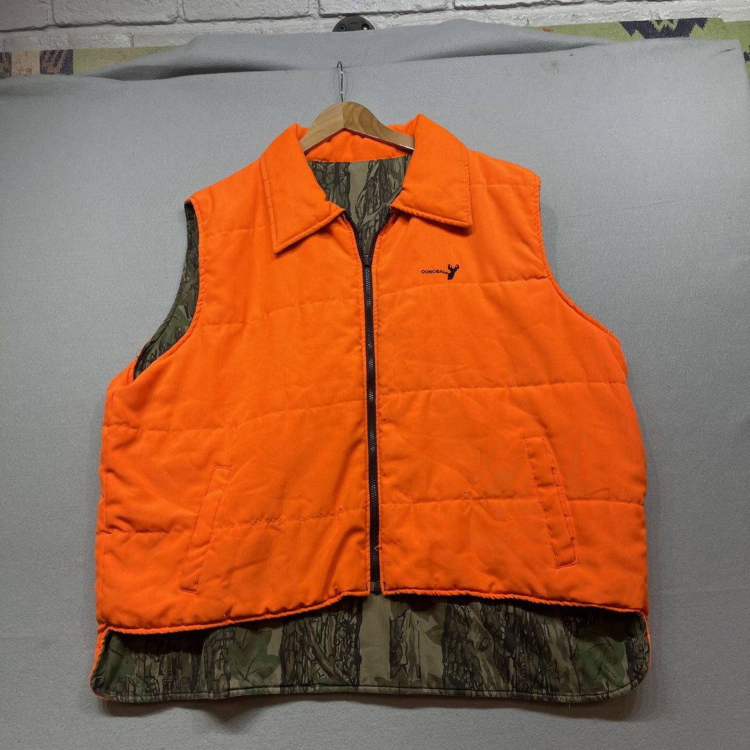Vintage Reversible camo hunting Vest Size XXL