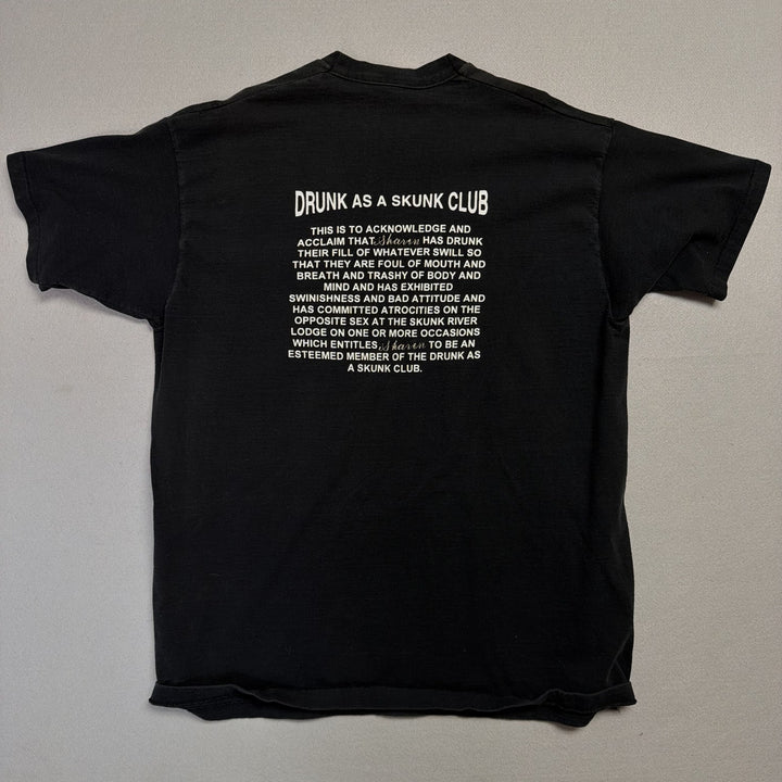 Vintage Drunk as A SkunkClub T Shirt Size XXL