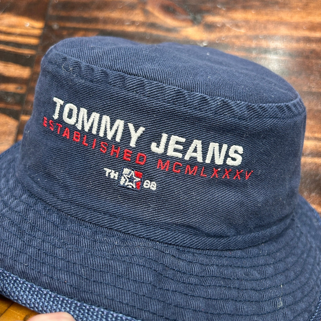 Y2K Tommy Jeans Navy Blue Bucket Hat Medium
