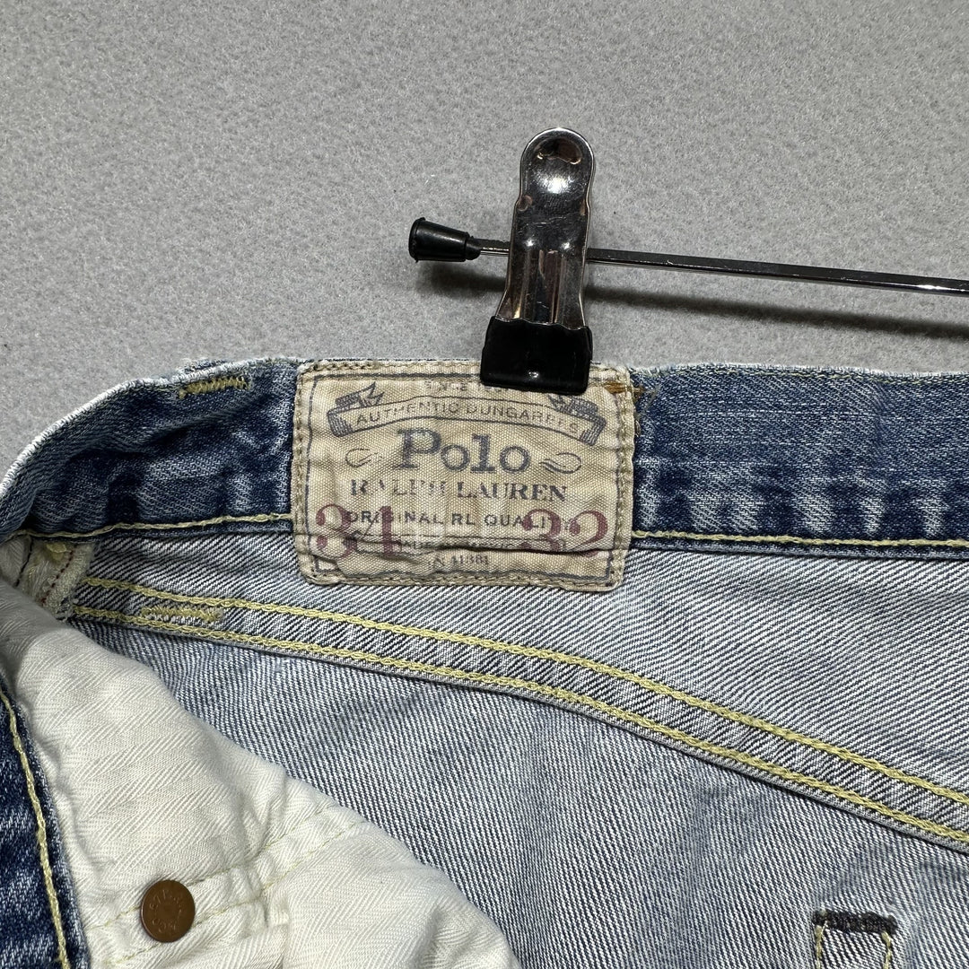 Vintage Y2K Polo Ralph Lauren Hampton Straight Jeans Size 34