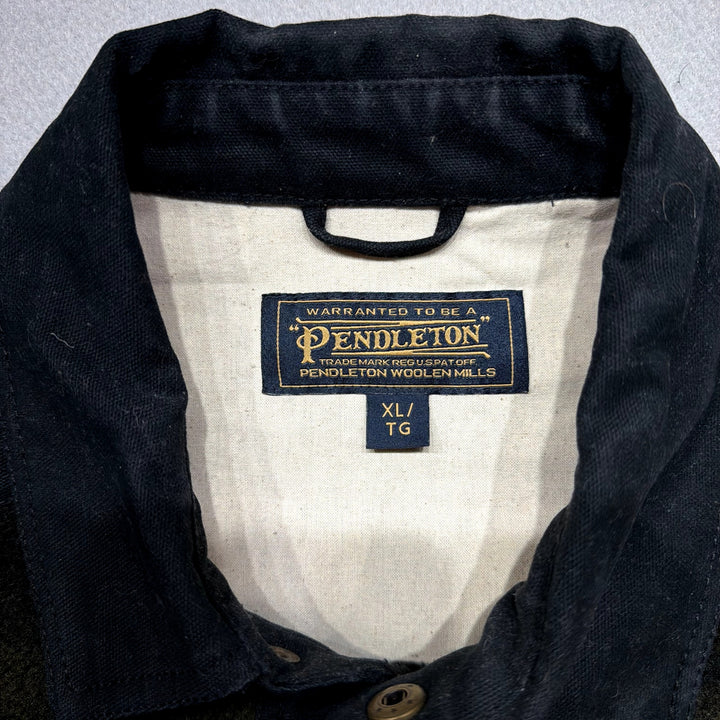 Pendleton Plaid Fleece Shirt Jacket Size XL