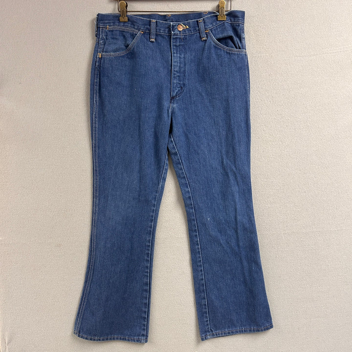Vintage Wrangler No Fault Denim Boot Cut Jeans Size 32X29
