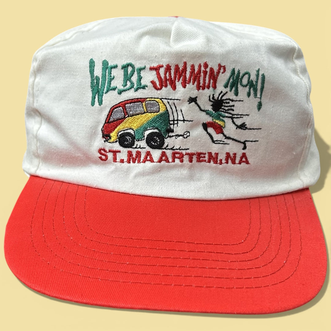 Vintage We Be Jammin St Maarten 90s Snapback Hat