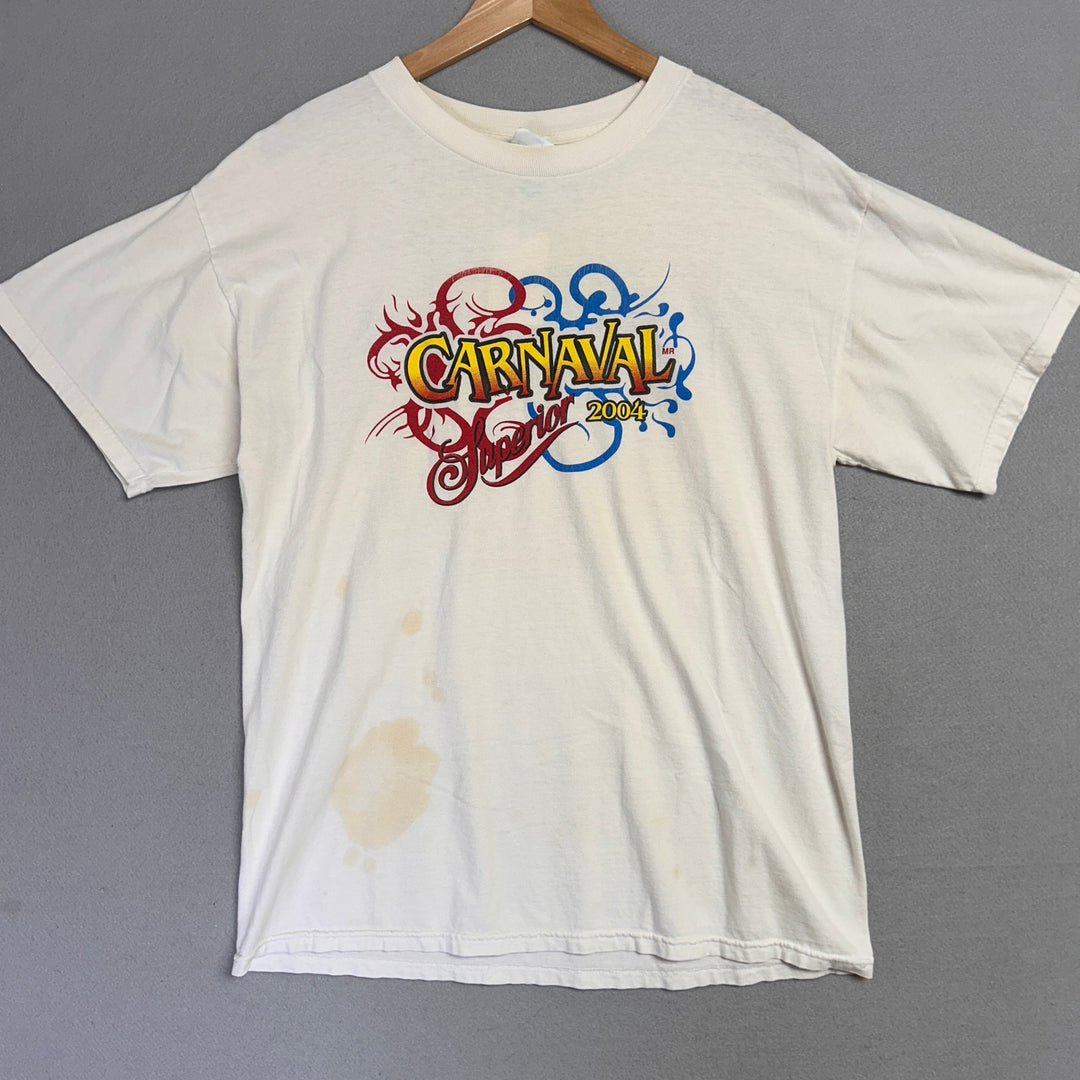 Y2K 2004 Carnival Crusies Superior Promo T Shirt Size Large