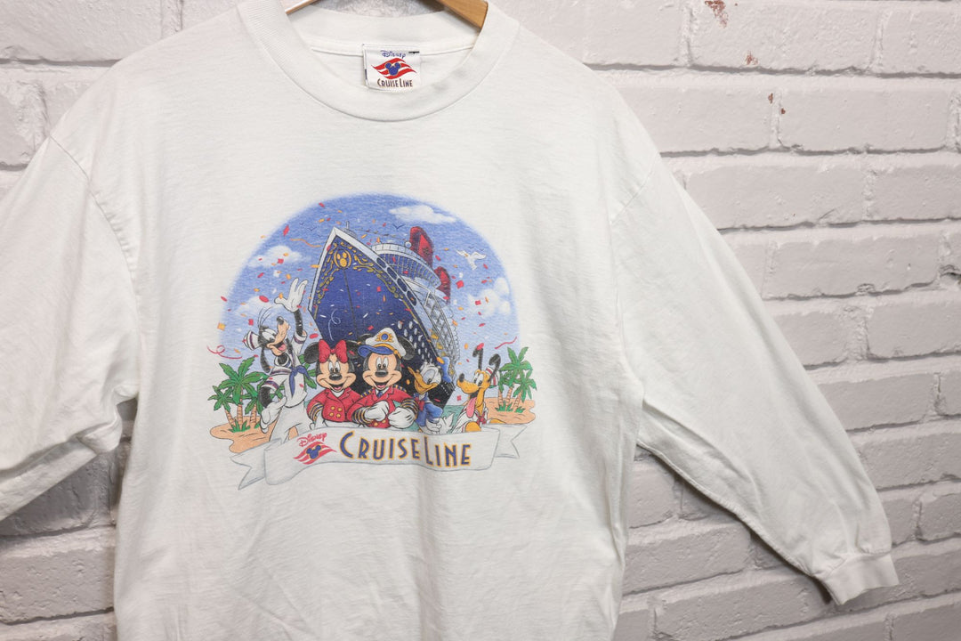 90s disney cruiseline long sleeve tee shirt size large