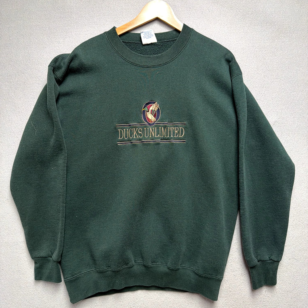 Vintage Ducks Unlimited Green Sweatshirt Size Large