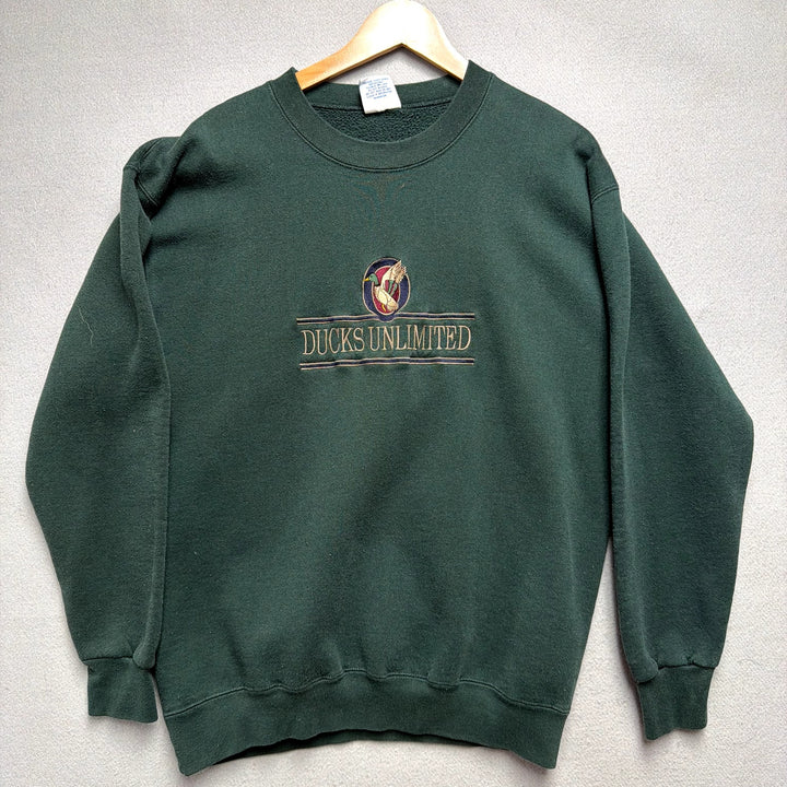 Vintage Ducks Unlimited Green Sweatshirt Size Large