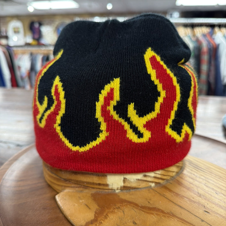Y2K Style Flame Beanie Hat