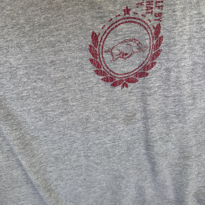 Arkansas Razorbacks Gray T Shirt Size XL
