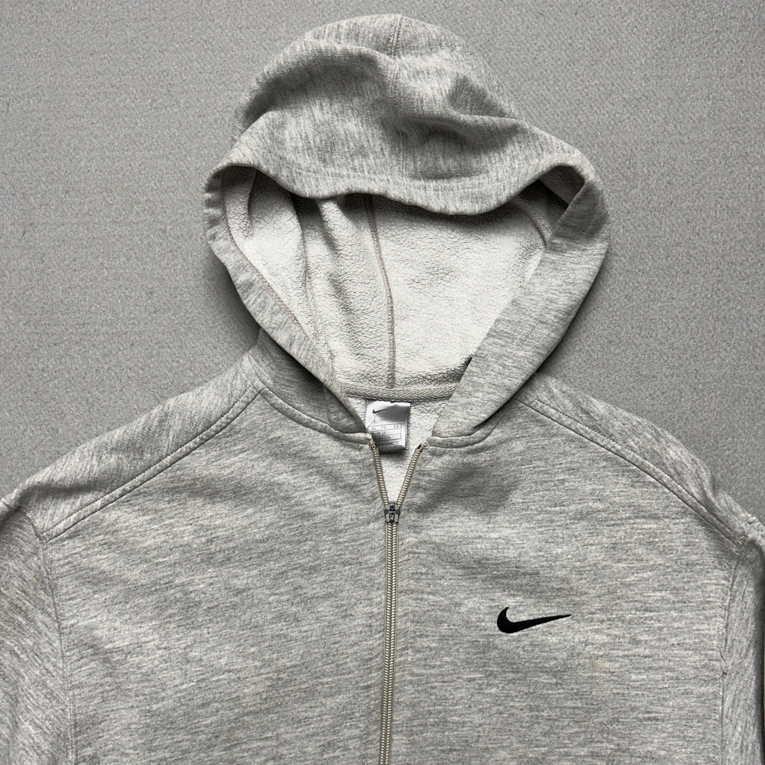 Vintage Kid's Nike Swoosh Gray Hoodie size XL