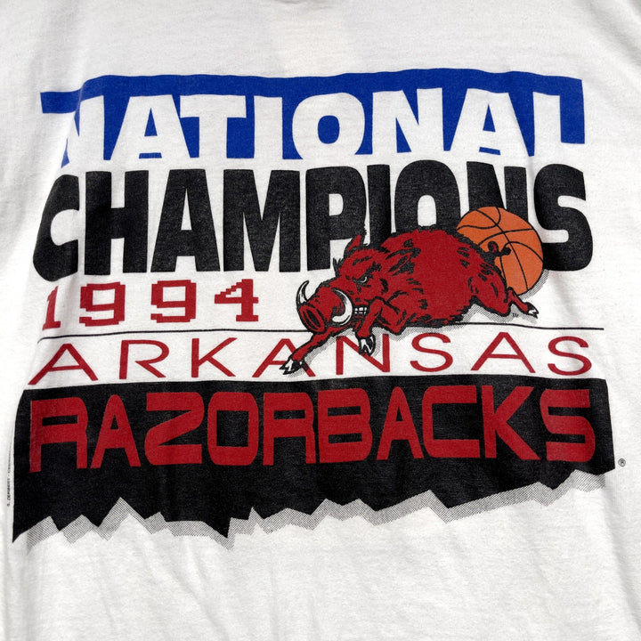 Vintage University of Arkansas National Champions T Shirt Size Medium