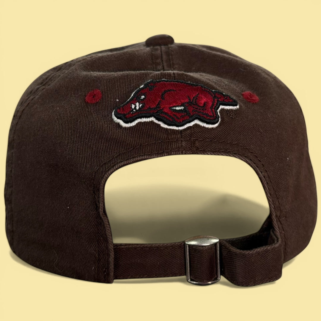 Vintage  Y2K Arkansas Brown Strapback Hat