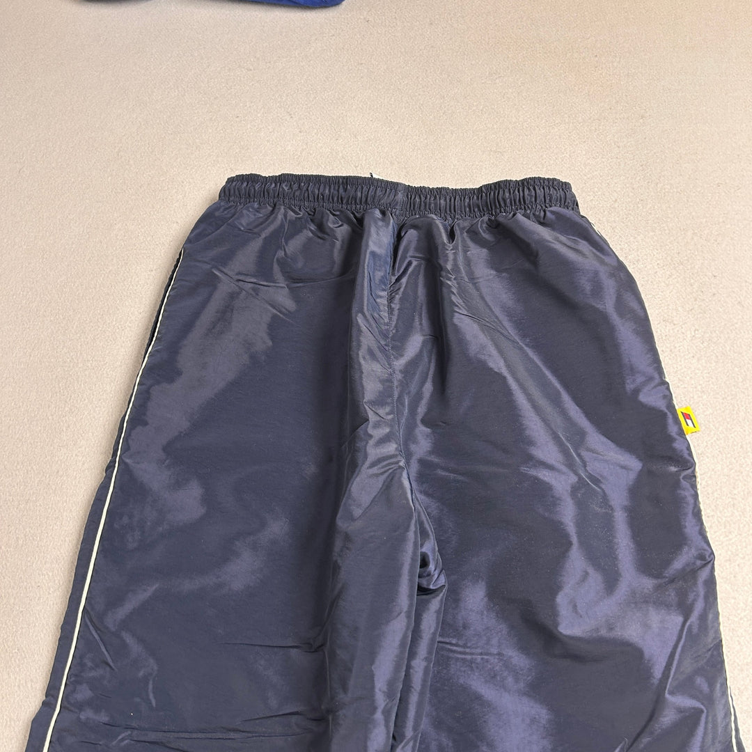 Vintage 90s Tommy Hilfiger Athletics Track Pants Mens L Nylon Windbreaker Blue