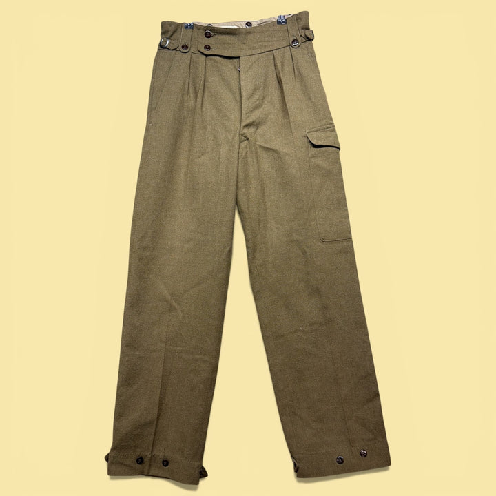 Vintage Australian Combat Trousers 60s Pants Size 30
