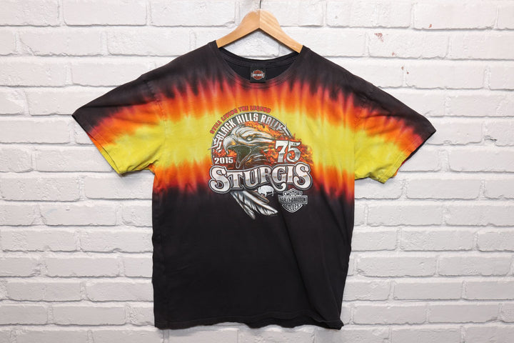 Harley Davidson Tie Dye Sturgis T Shirt Size XL