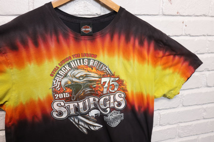 Harley Davidson Tie Dye Sturgis T Shirt Size XL