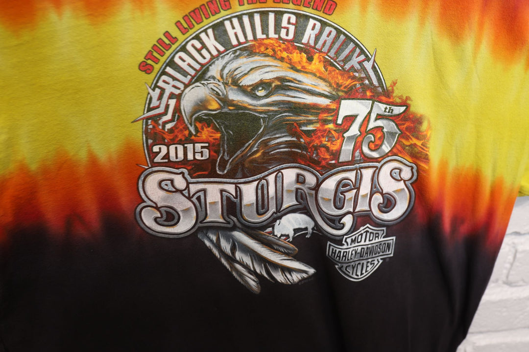 Harley Davidson Tie Dye Sturgis T Shirt Size XL