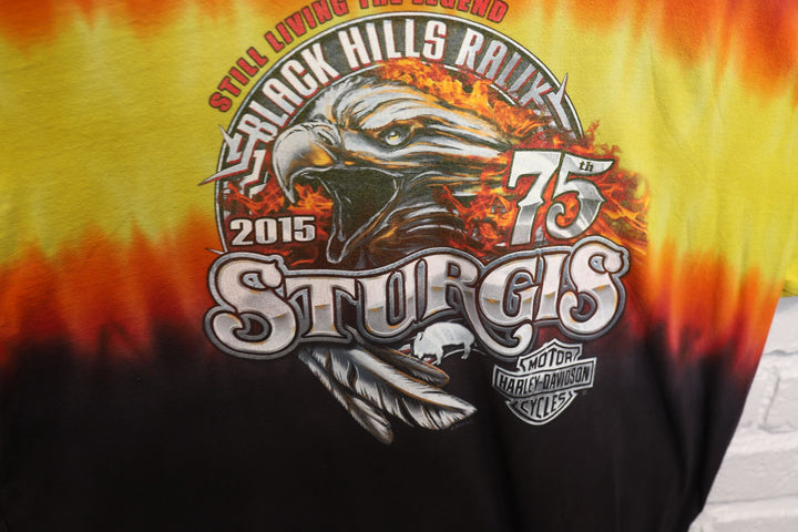 Harley Davidson Tie Dye Sturgis T Shirt Size XL