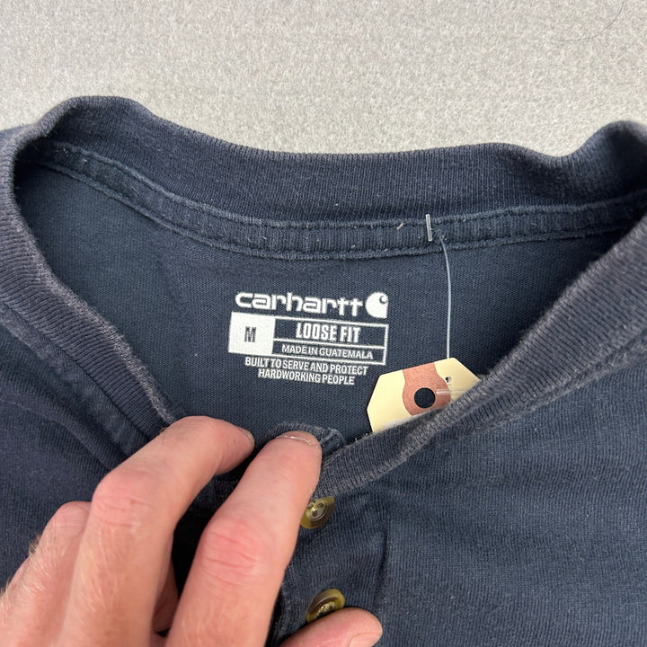 Carhartt Blue Pocket T Shirt Size Medium