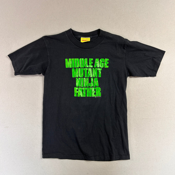 Vintage Middle Age Mutant Ninja Father T Shirt Size Large