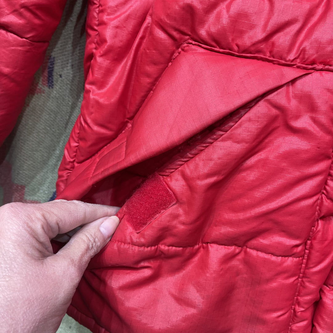 Vintage 70s Struggle Gear William Barry Red Puffer Jacket Size Medium