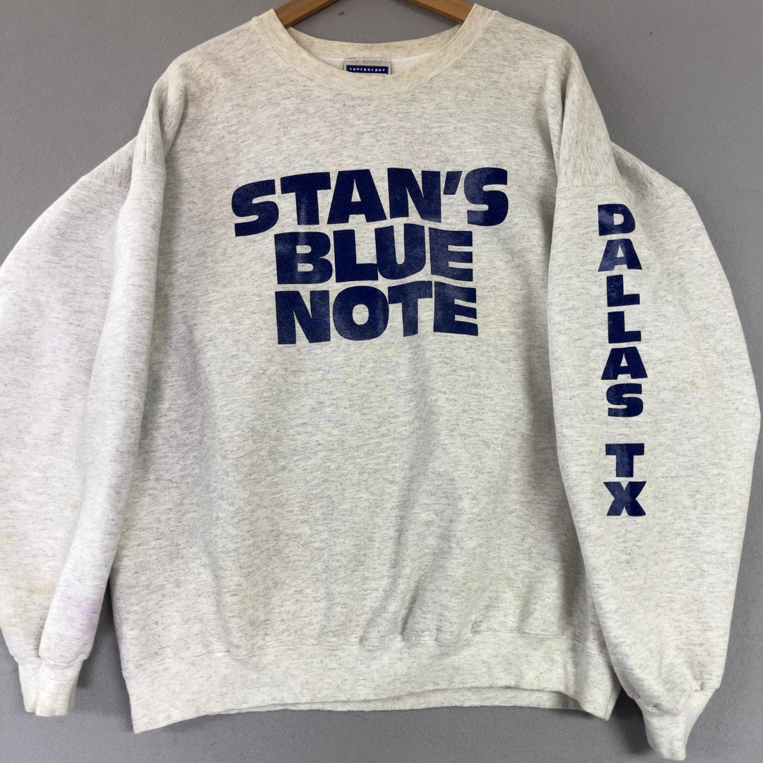 Vintage Stan's Blue Note Dallas Bar Sweatshirt Size XL