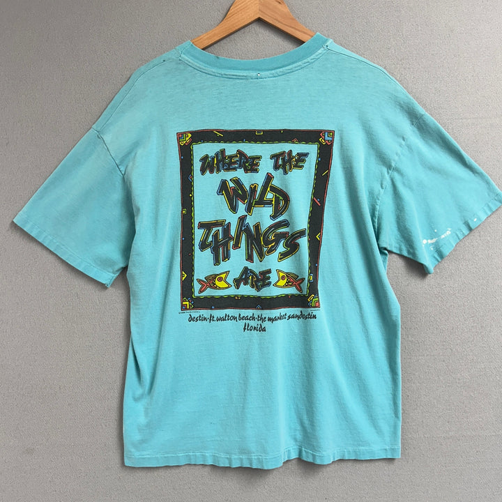 90's The Zoo Gallery Ft Walton Destin Beach Shirt Size Large
