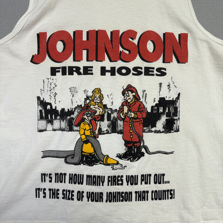 Vintage Big Johnson Tank Top Shirt Size Large