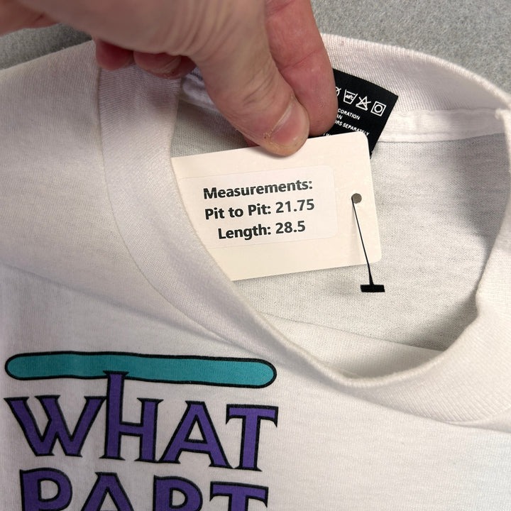 Vintage what part of no T Shirt Size Large