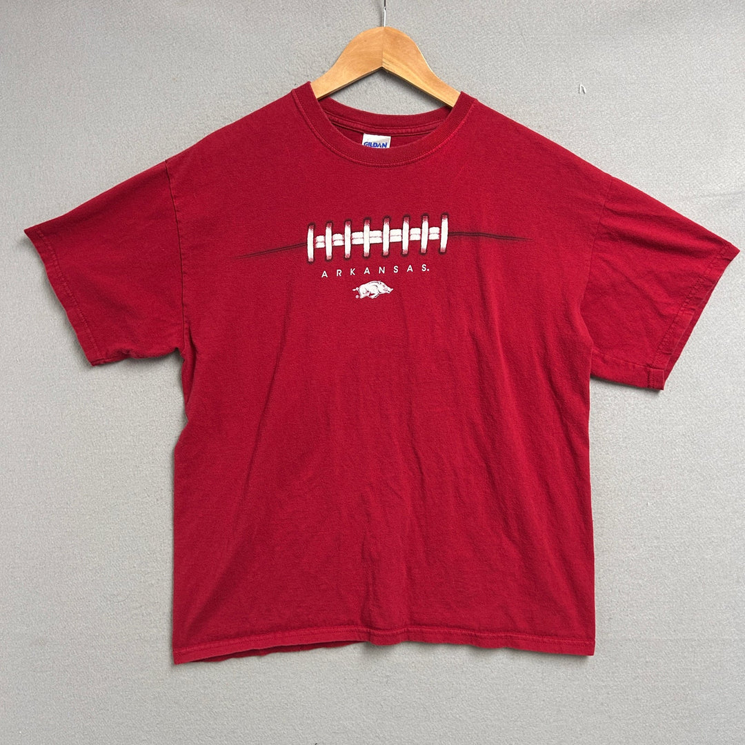 University of Arkansas Football T shirt Size Large