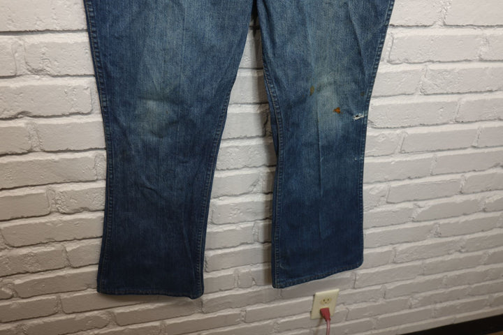 60s maverick blue bell flared jeans size 34/29.5