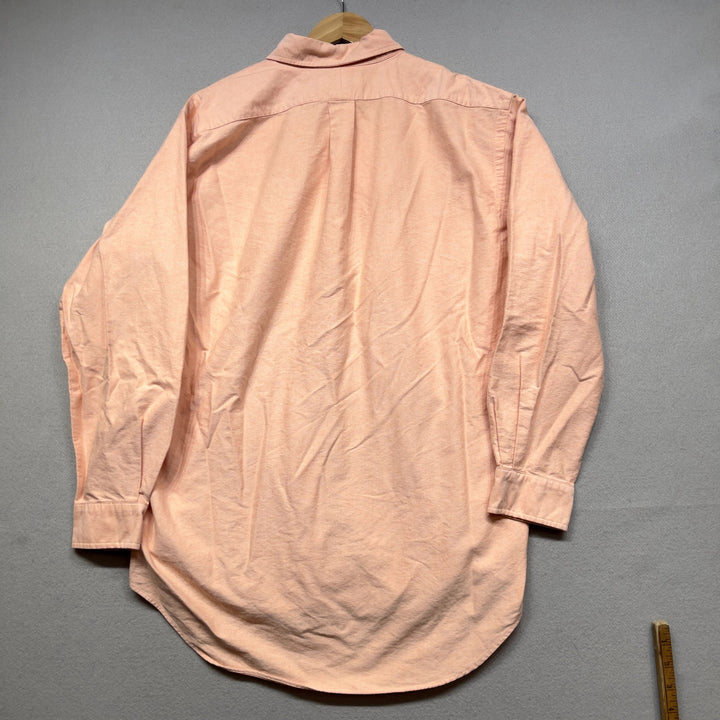 Vintage Polo Ralph Lauren Orange Peach button Down Shirt XL
