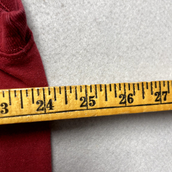 Men's Red Fruit of The Loom Sleeves T Shirt Size XL