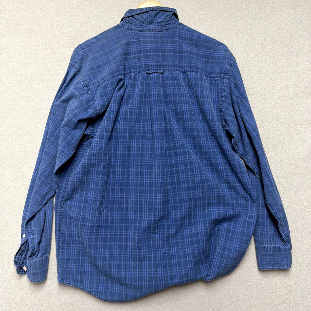 Vintage Looney Tunes Plaid Button Down Shirt Size Small