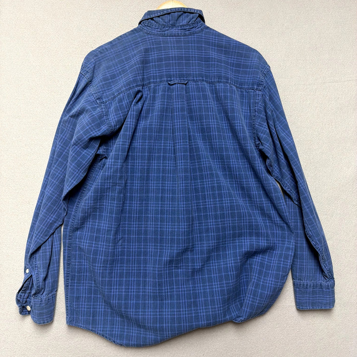 Vintage Looney Tunes Plaid Button Down Shirt Size Small