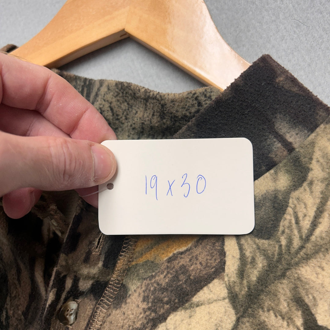 Vintage RedHead Fleece Henley Shirt Size Medium