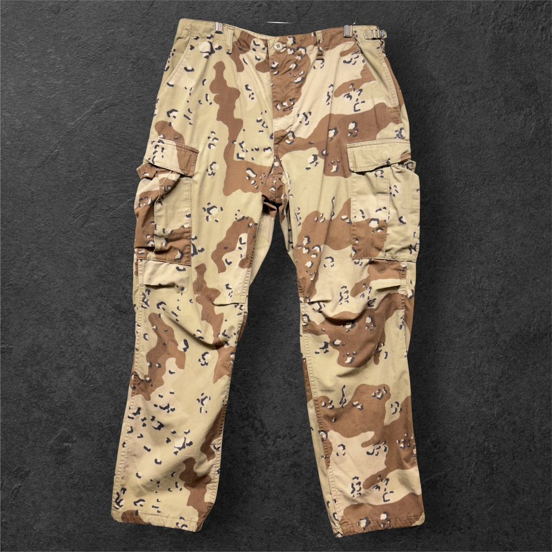 Vintage US Military BDU Chocolate Chip Cookie Camo 90s Pants Size  34