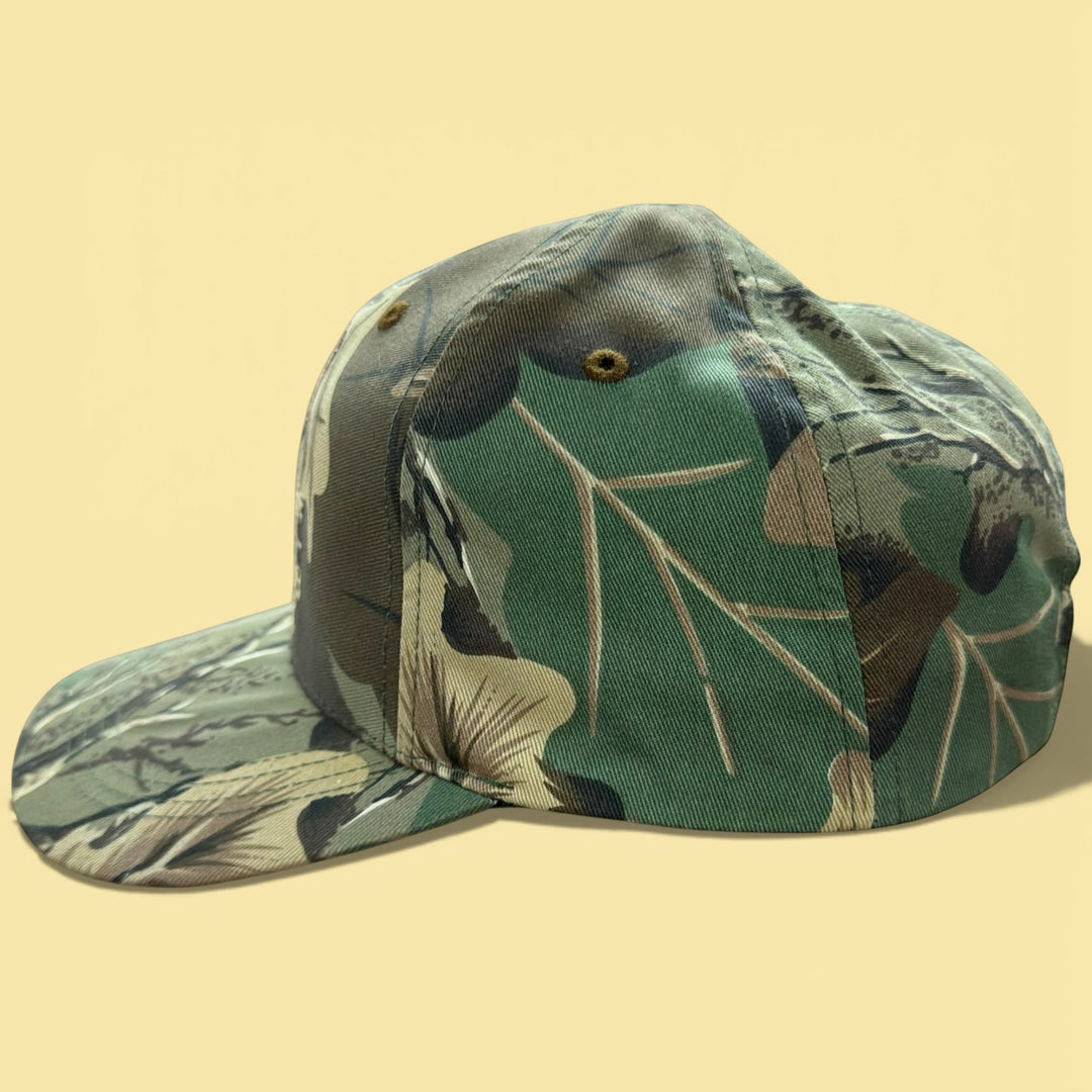 Vintage John Deere 2000s Camo Snapback Hat