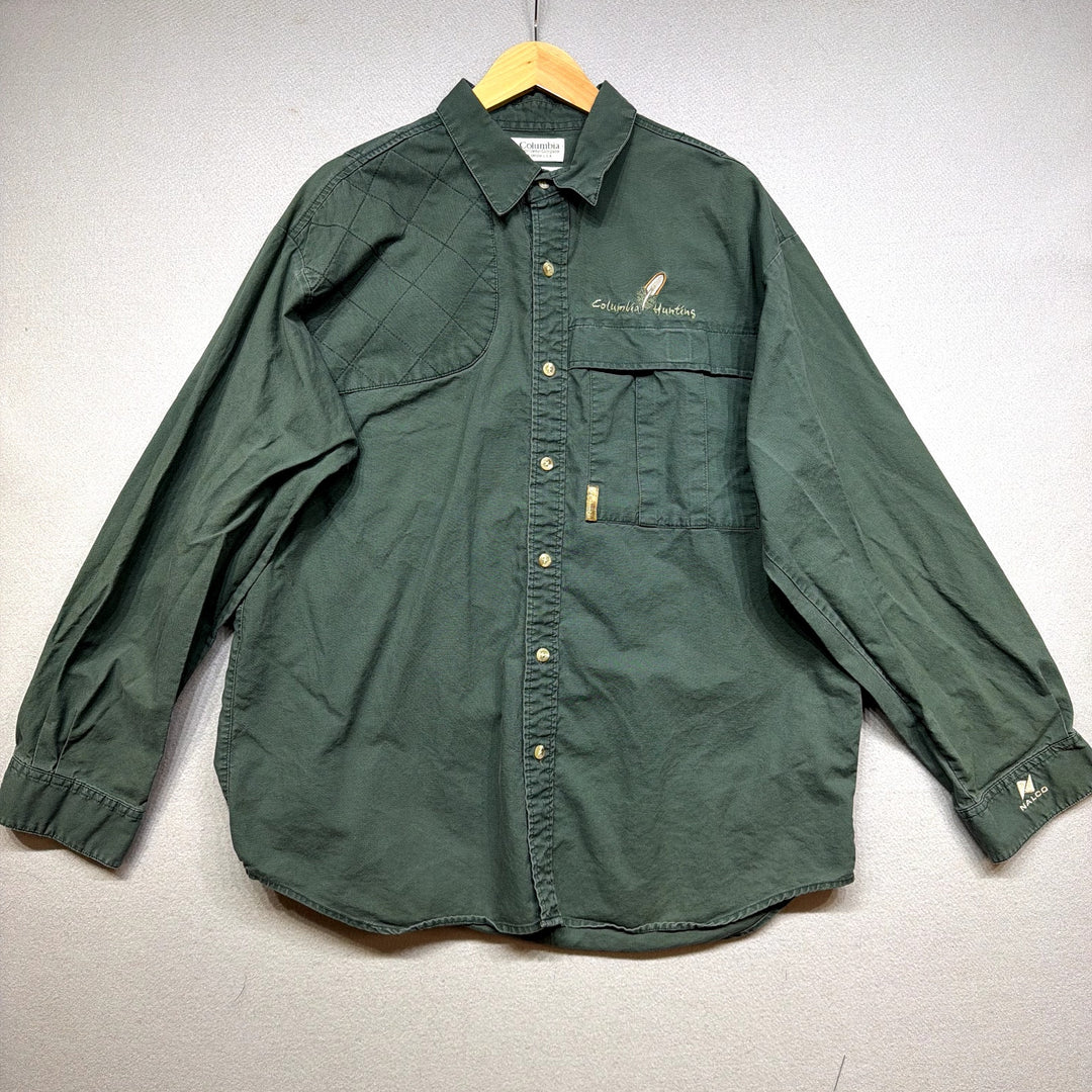 Vintage Columbia Hunting button Down Shirt Size Large