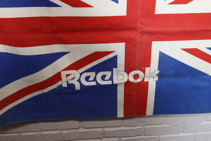 80s reebok canvas advertising flag double sided store promo