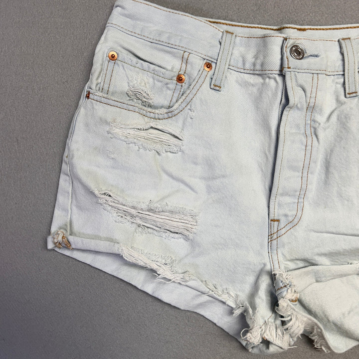 Levis 501 Cut off Denim jean Shorts Size 30