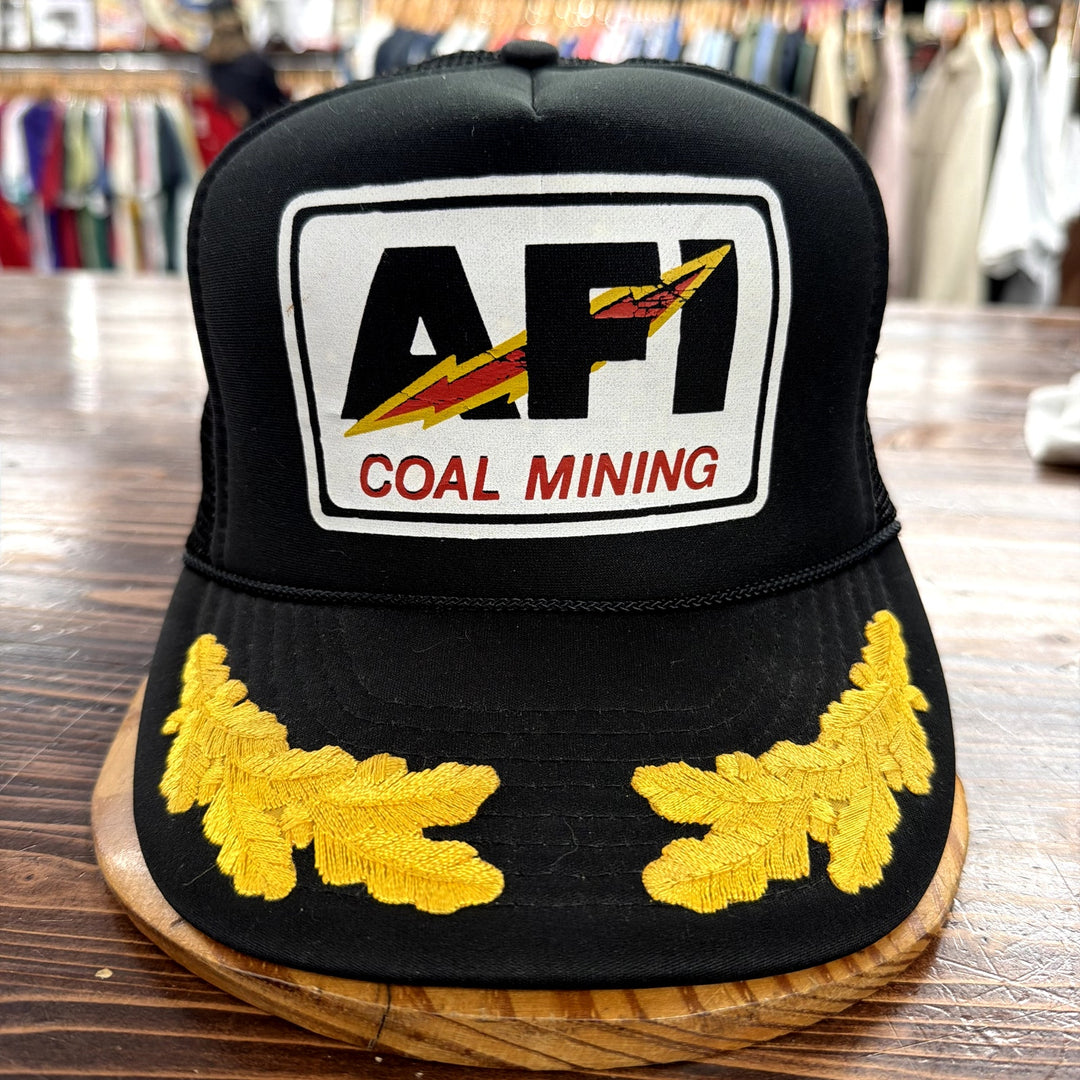 Vintage AFI Coal Mining Snapback Hat