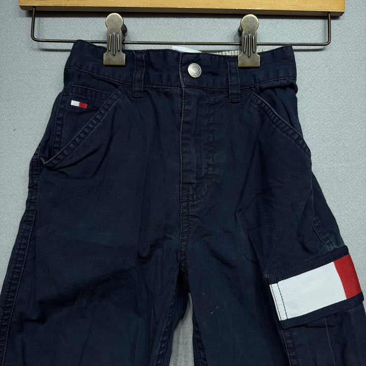 Vintage 90s Kids Tommy Hilfiger Big Flag Pants Size 6