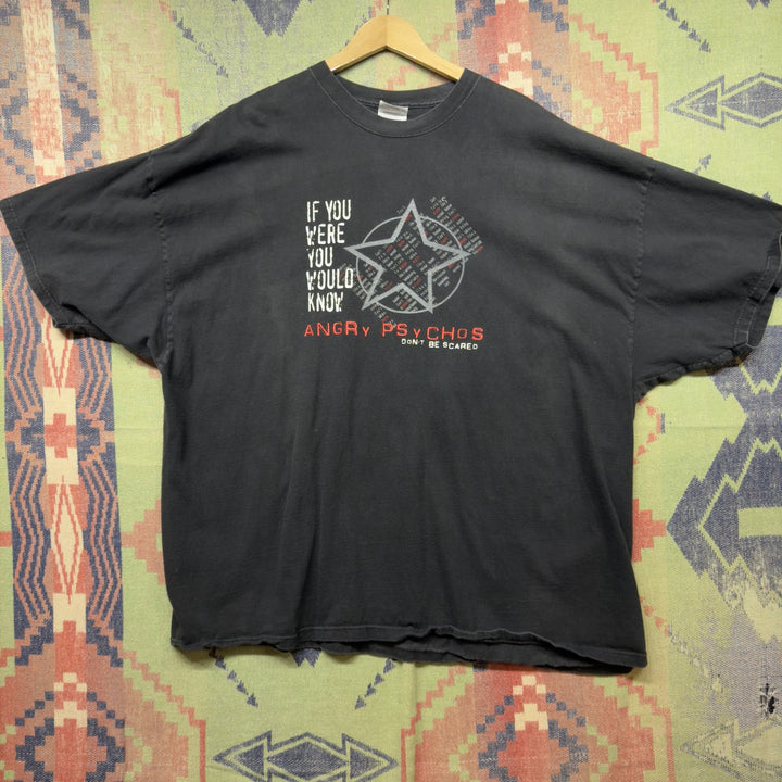 Angry psychos Vintage T Shirt Size XXXXL 2000s