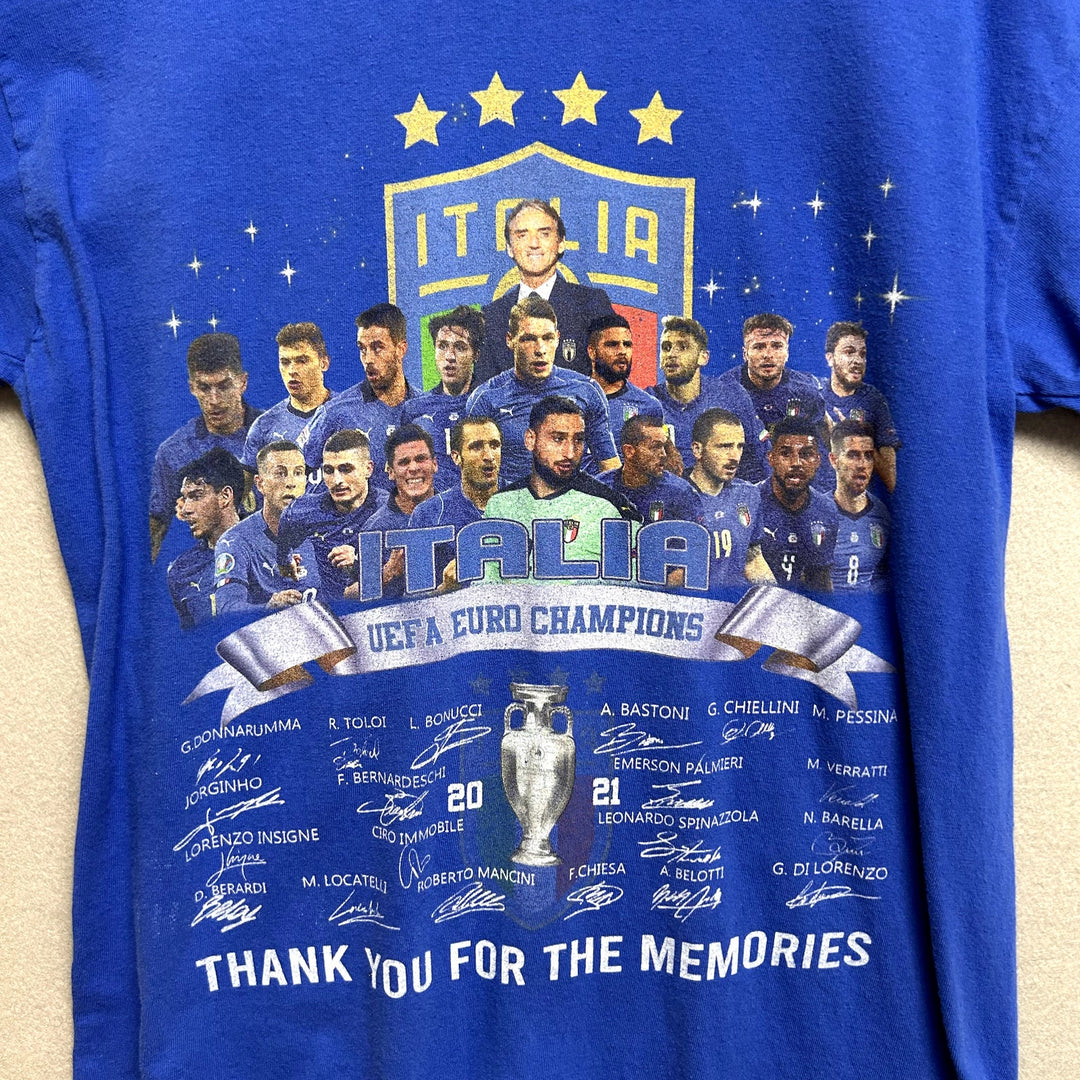 2021 Italy Soccer Champions  T Shirt Size Medium