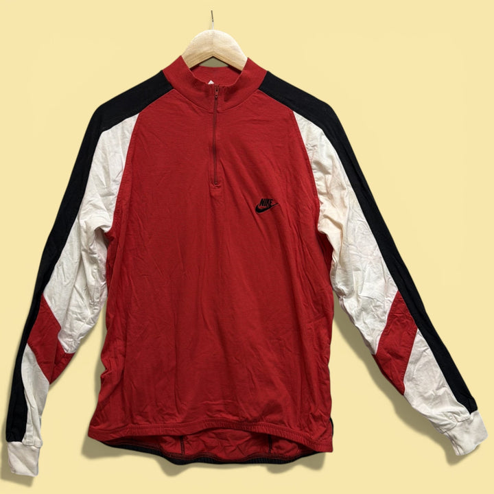 Vintage 90s Nike Cycling Jersey T Shirt Size Large
